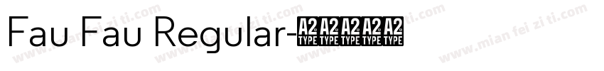 Fau Fau Regular字体转换